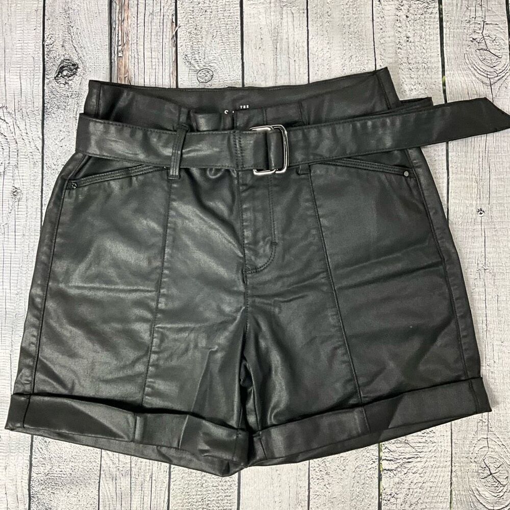 WHITE HOUSE BLACK MARKET Faux Leather Shorts